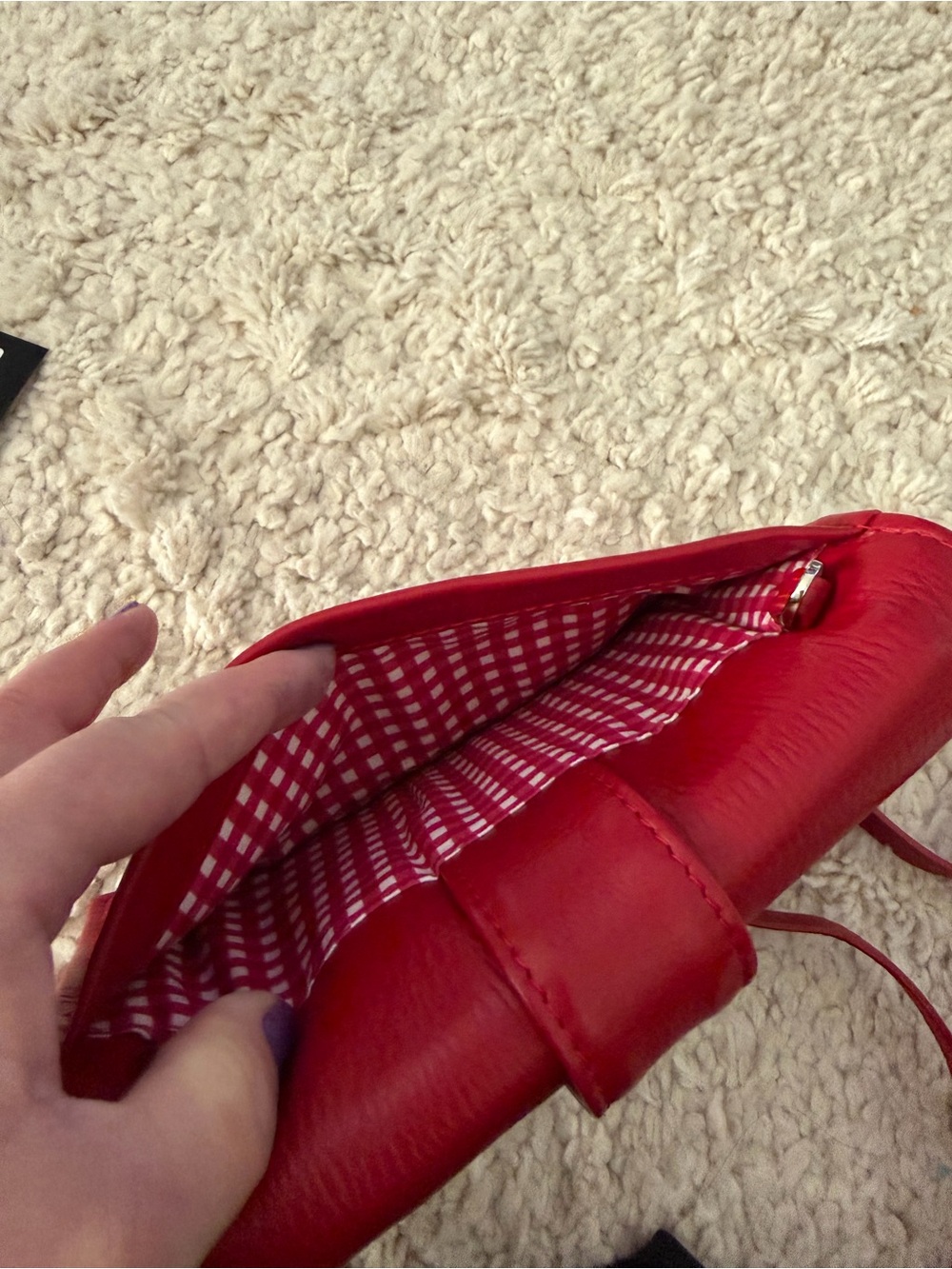 Saphan Stanley Crossbody in the rare color lipstick - Picture 6 of 9